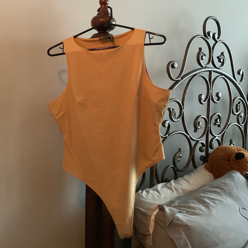 Yellow body suit